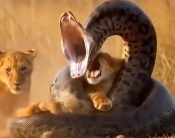 جنگ شیر مار